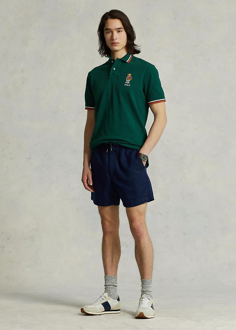 ポロ ラルフ ローレン ショーツ メンズ ネイビー 15.2 Cm Polo Prepster リネン-blend NJTKB9635